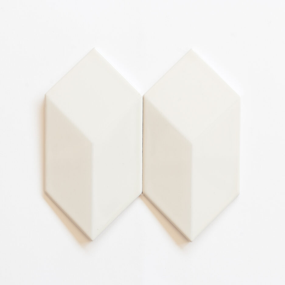 Azulejo Cubo - 3D Cube Glazed Tile Linen White AZACC1212LB1E05Z - Loja do Azulejo - Tiles shop online